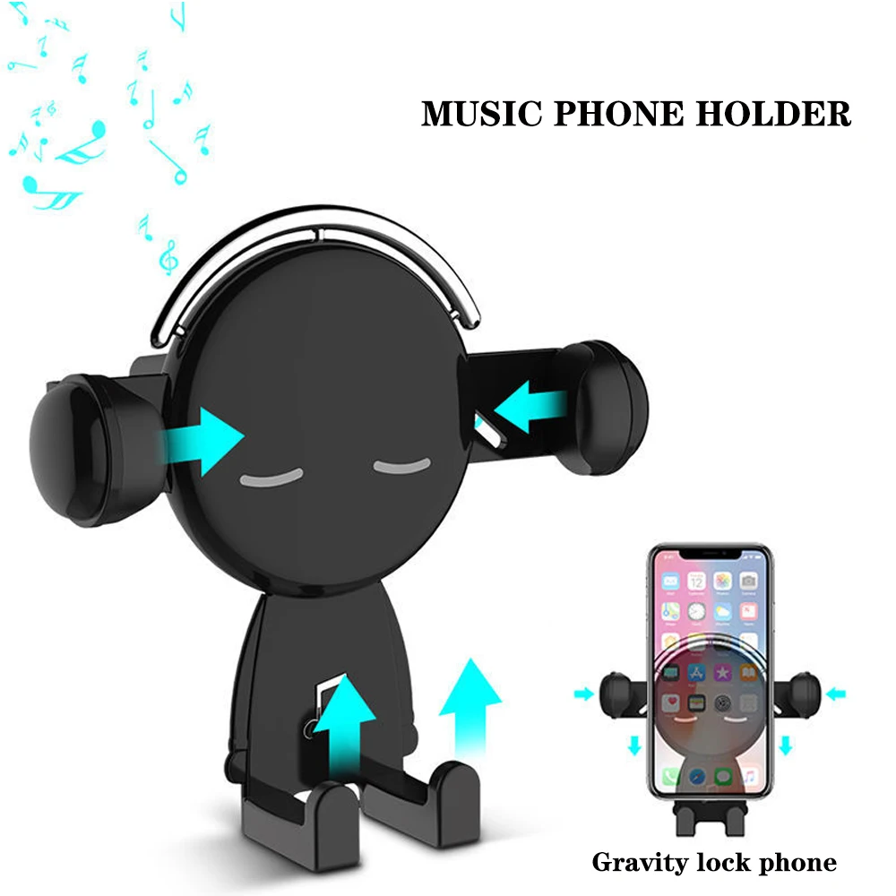 

new car holder For Phone car phone holder air outlet gravity induction bracket cartoon creative car supplies navigation frame