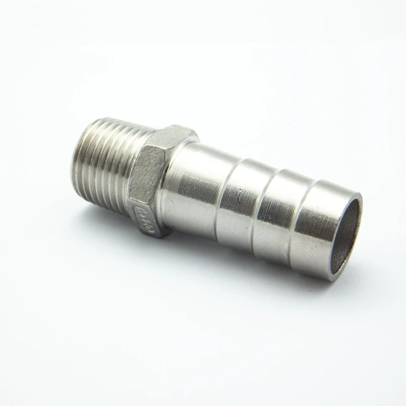 3/8" BSP Thread Hose Tail For 1/4" Pipe/ Hose Connector Air Fitting 2 Pack Ft051