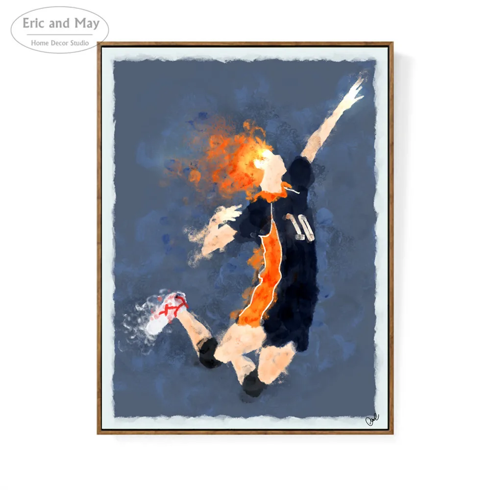 12x18inch P/óster de lienzo y pared Enmarcado YuHui Haikyuu