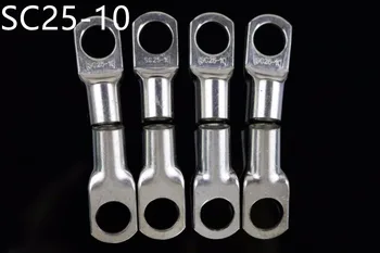 

SC25-10 Tined copper connecting terminal SC25-10(DTGA) bolt hole cable lugs battery terminals 25mm square wire