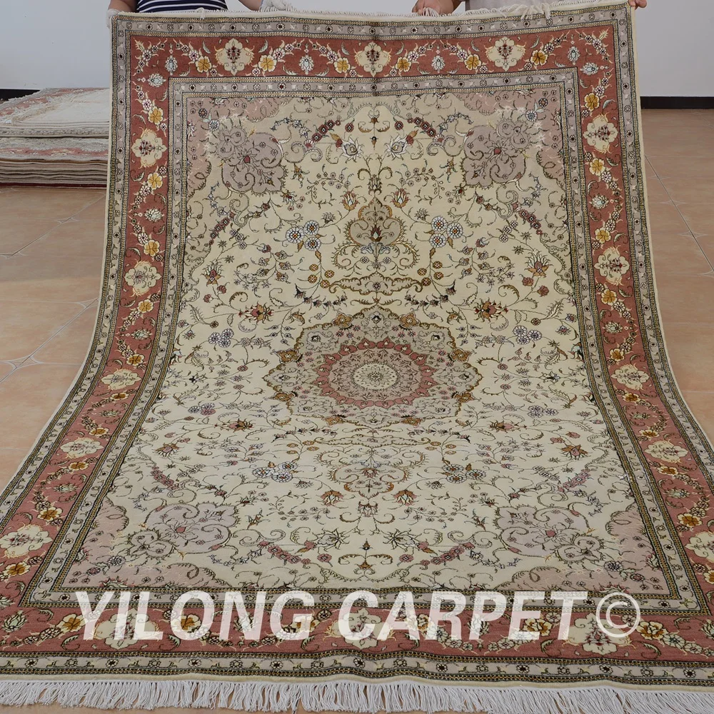 Yilong 6'x9' Oriental new zealand wool carpet exquisite handmade wool