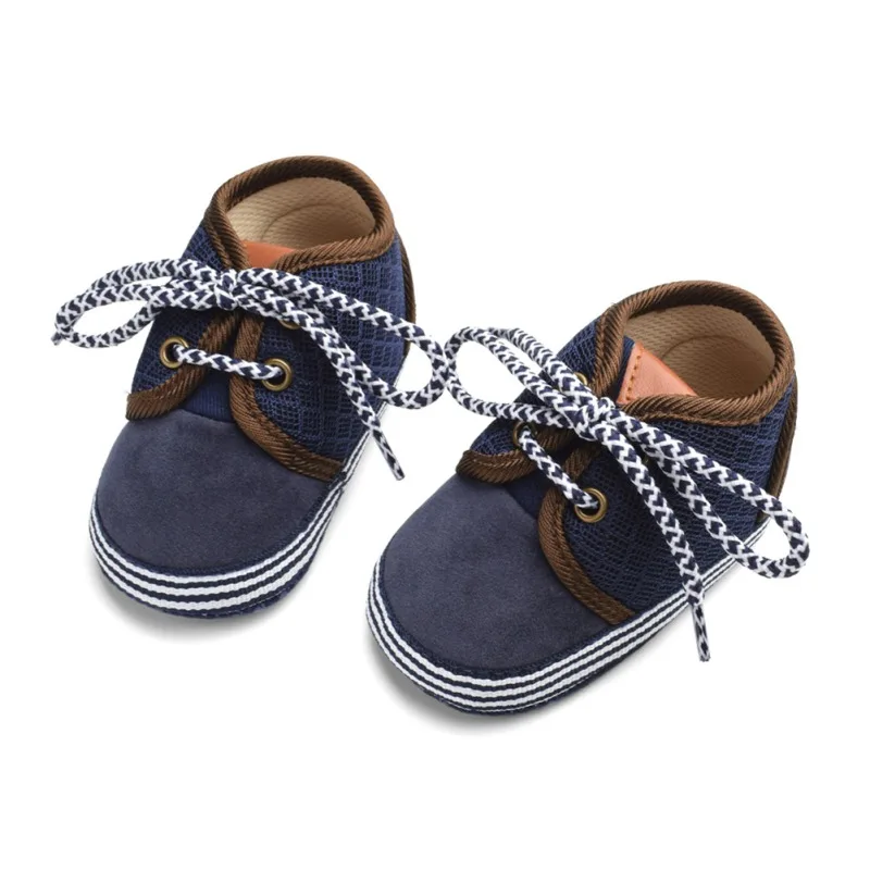Для маленьких мальчиков обувь первые ходоки осень холст из хлопка для новорожденных детская обувь Мягкая Повседневная обувь для маленьких