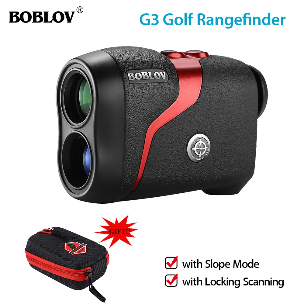 

BOBLOV Golf Laser Distance Meter Laser Range finder 6X hunting Scope RangeFinder Distance Flag locking Speed Meter