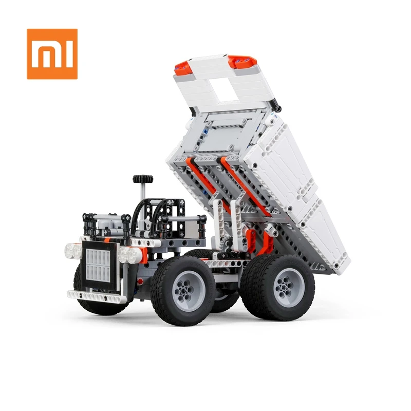 

Original Xiaomi Mitu Building Blocks Finger Block Robot Mine Truck For Children Steering Wheel Control Dump Lift Funny Toys Gift