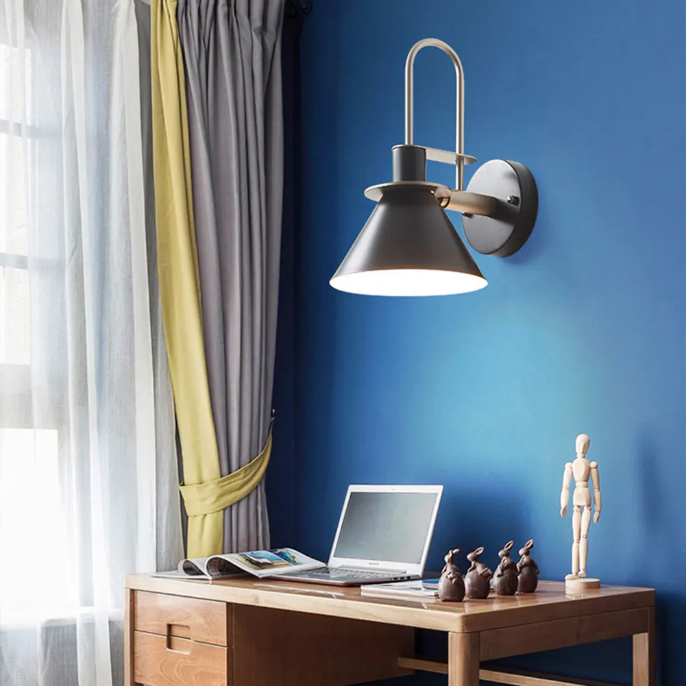 

Simple Wall Lamp Iron Retro Wall Light for Home Lighting Decorations QJS Shop