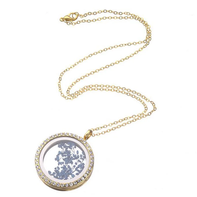 10PCS/LOT,30mm Round Crystals Floating Locket Living Glass