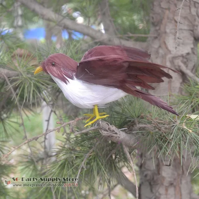 1655 8 De Réductionoiseaux De Mode Se Bloque Simulation De Vol Plume Birdie Pour Noël Home Bar Décoration Cadeaux Photographie Props Livraison