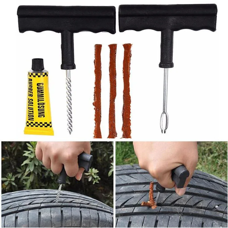 2018 New Car Tire Repair Tool Kit For Tubeless Emergency Tyre Fast