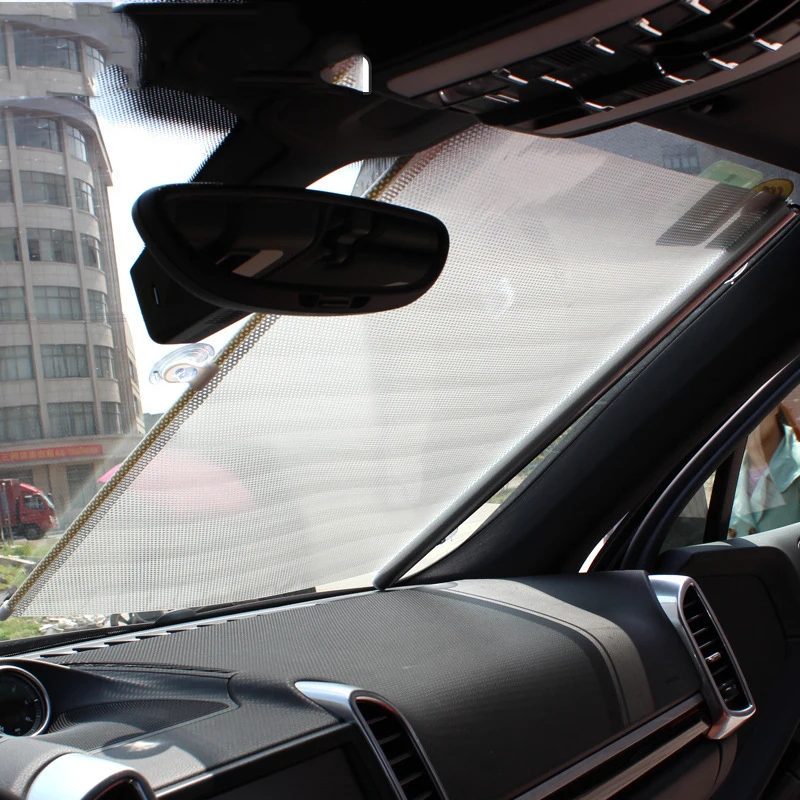

car accessories Automobiles Car Curtains 40*125 cm side Retractable Windshield Mesh Telescopic Roller Shutter Sun Block