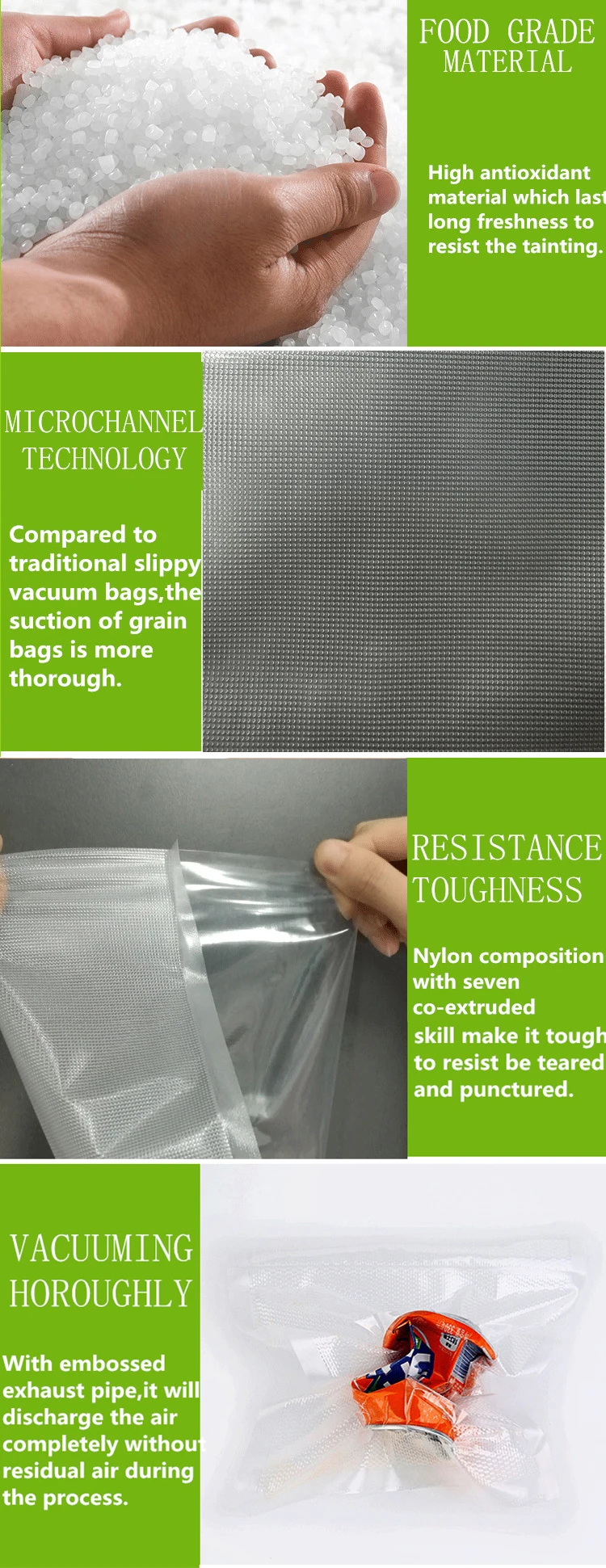 Vacuum Packaging Rolls bags