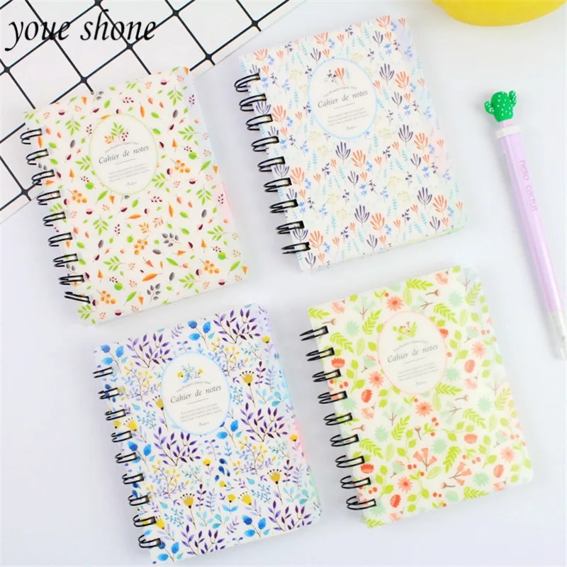 

YOUE SHONE 1Pcs Paper Planner Diary Notebooks 2019 Creative Journal Agenda Small Coil Notebook School Stationery Supplies