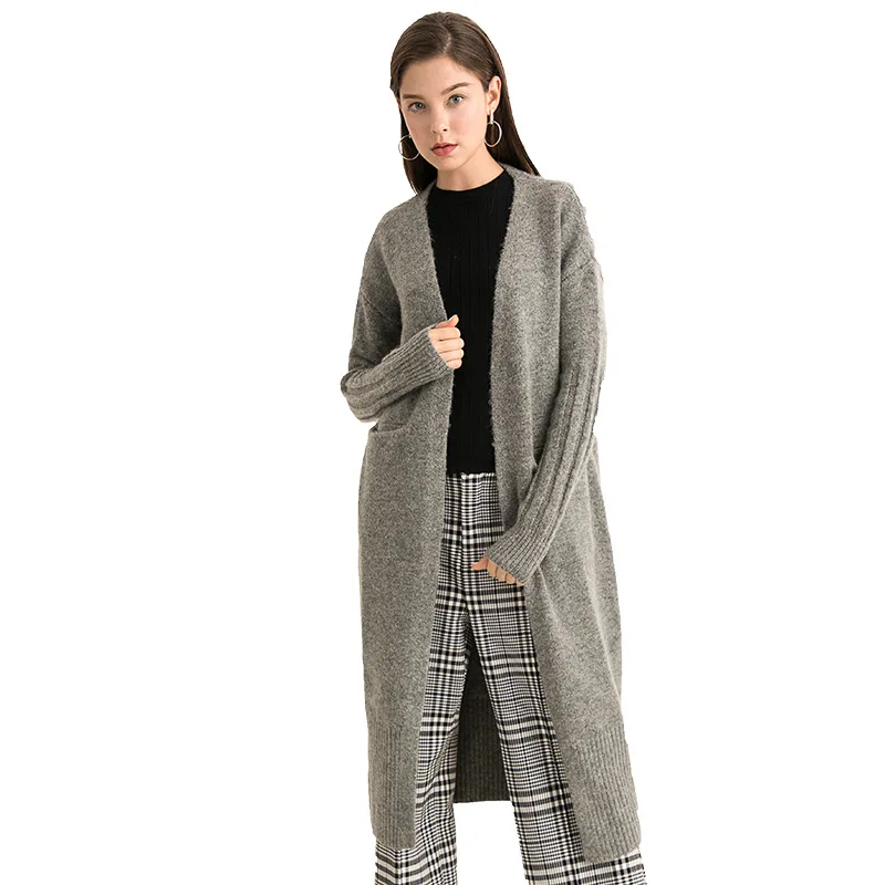 Brief Wool Cardigan Women Sweater 2018 Solid Double Pocket Cotton Cardigan Casual Loose Top Open Stitich Warm Thick Long Sweater Brief Wool Cardigan Women Sweater 2018 Solid Double Pocket Cotton Cardigan Casual Loose Top Open Stitich Warm Thick Long Sweater
