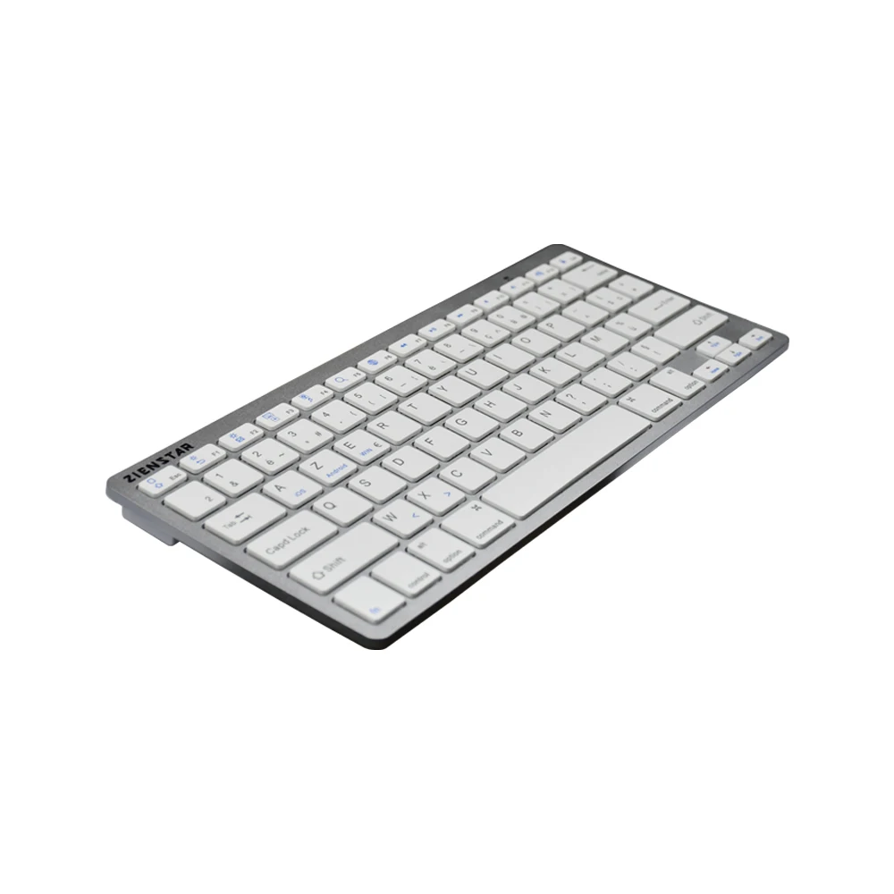 Zienstar AZERTY, тонкая беспроводная Bluetooth клавиатура на французском языке для ipad/Iphone/Macbook/ПК, компьютера/планшета на базе Android