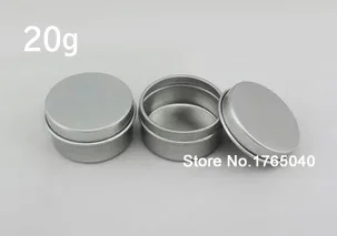 

20g Ointment Containers Cosmetics Sample Aluminium Containers Small Empty Skin Care Cream Sample Packaging Jars Bottles