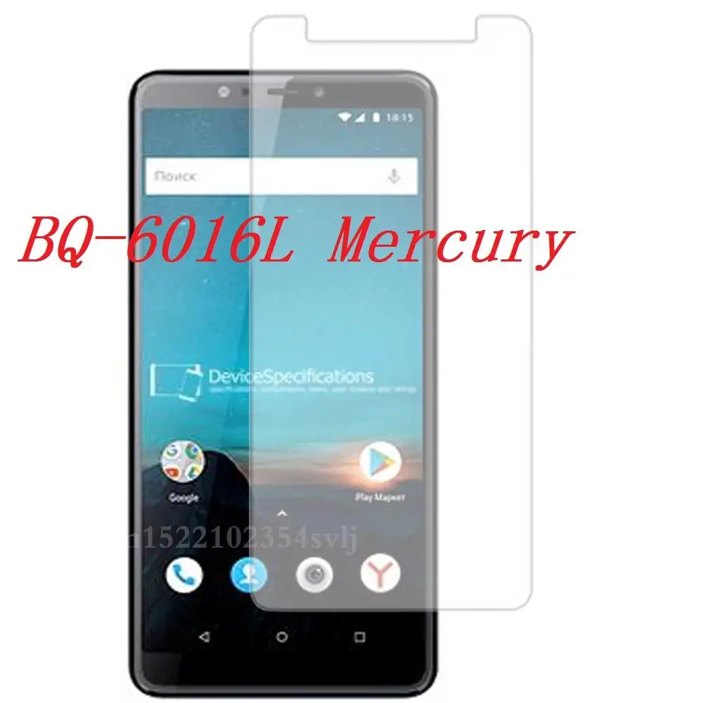 

Smartphone 9H Tempered Glass for BQ BQ-6016L Mercury GLASS Explosion-proof Protective Film Screen Protector cover phone