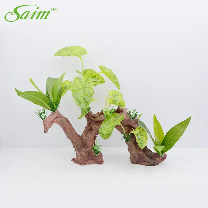 Saim Artificial Aquarium Plants Fish Tank Ornament Imitation Roots