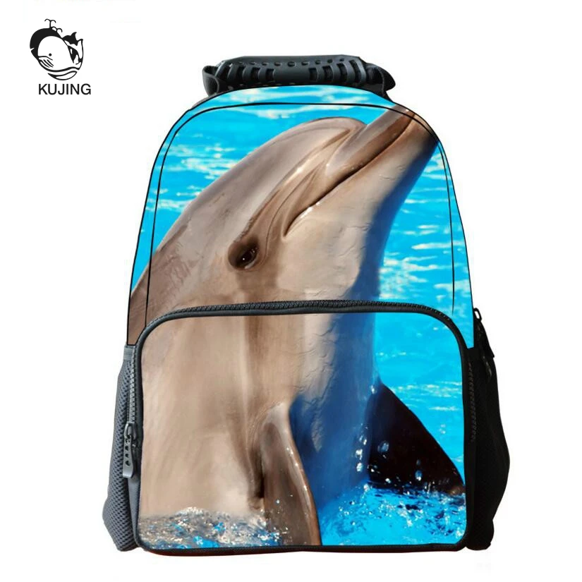 

KUJING Brand Fashion Backpack High Quality 3D Student Backpack Cheap Animal Image Travel Casual Men And Women Youth Backpack