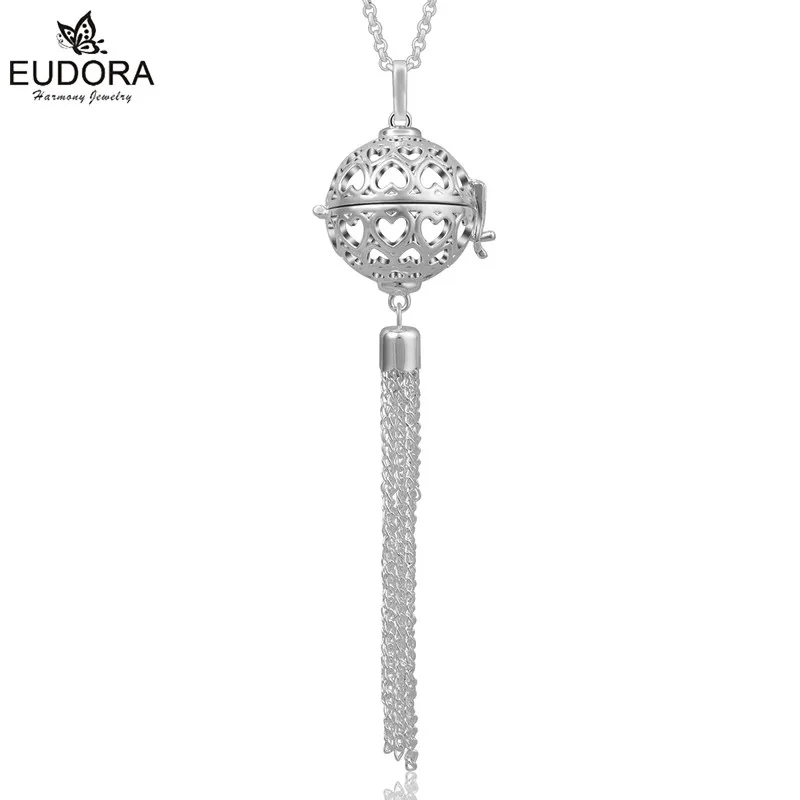 

Long Tassel Necklace Jewelry Aromatherapy Locket Pendant Harmony Bola Floating Cage Pendants Female Gift Jewelry Bijoux