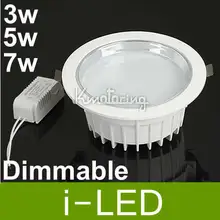 CE UL одобренный светодиодный светильник с регулируемой яркостью 3 Вт 5 Вт 7 Вт Встраиваемый светодиодный точечный светильник потолочный светильник AC90-265 теплый холодный белый 3 года гарантии