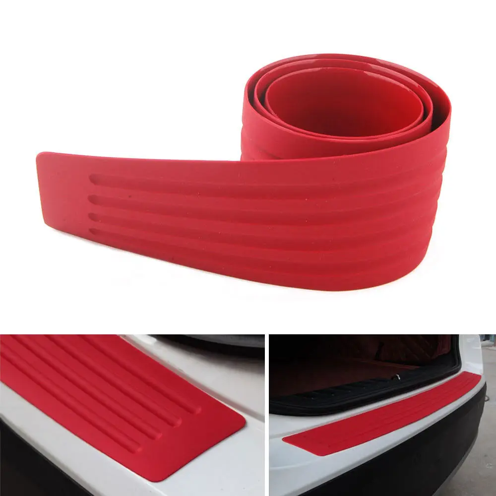 BBQFUKA Red 35" Rubber Auto Car Door Rear Guard Car SUV Body Bumper