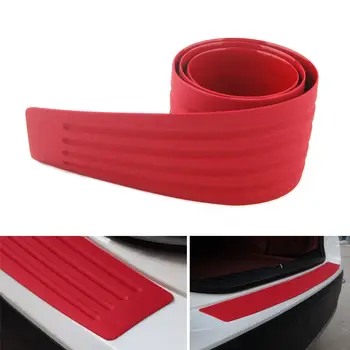 

BBQ@FUKA Red 35" Rubber Auto Car Door Rear Guard Car SUV Body Bumper Protector Trim Cover Strip Red