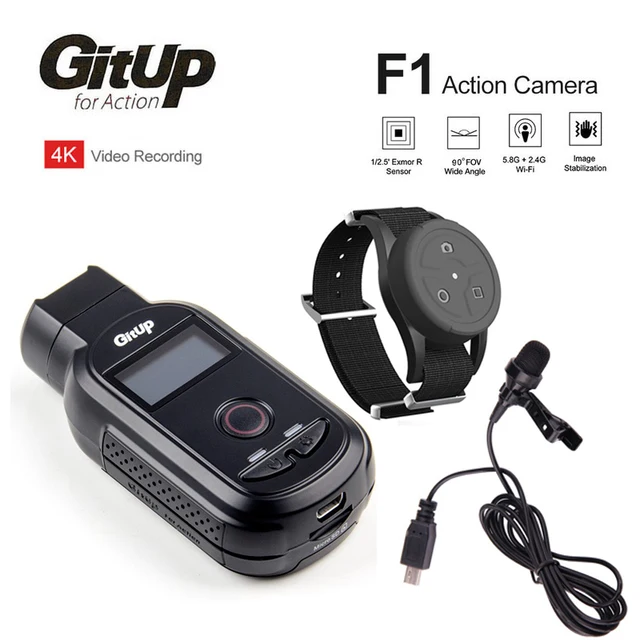 $US $120.69  GitUp F1 90 Degree 4K 2160P FPV WiFi Action Cam Time Lapse Outdoor Video Dash Cam Recorder W/ Remot