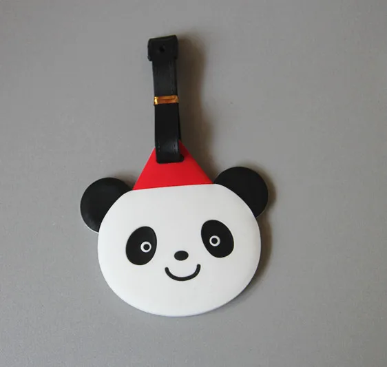Panda серия аниме аксессуары для путешествий багажная бирка на чемодан ID адрес портативный держатель тегов багажная этикетка подарки Новинка