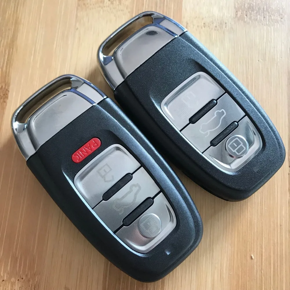 

Remote Key Shell Case Fob Replacement Car Key Shell 3 4 Button For Audi A4l A3 A4 A5 A6 A8 Quattro Q5 Q7 A6 A8 754C IYZFBSB802
