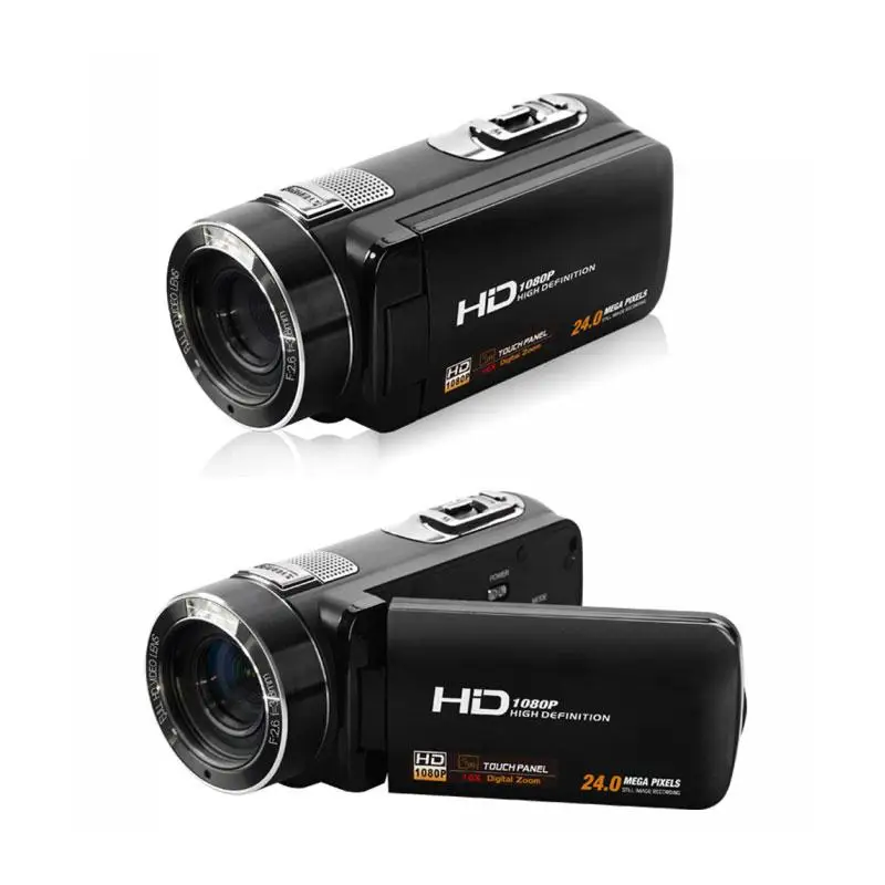 

3.0'' inch 8MP HD 1080P 72 degree Digital 16X Zoom Camera DV Camcorder RC Anti Shake Black Multilanguage US plug