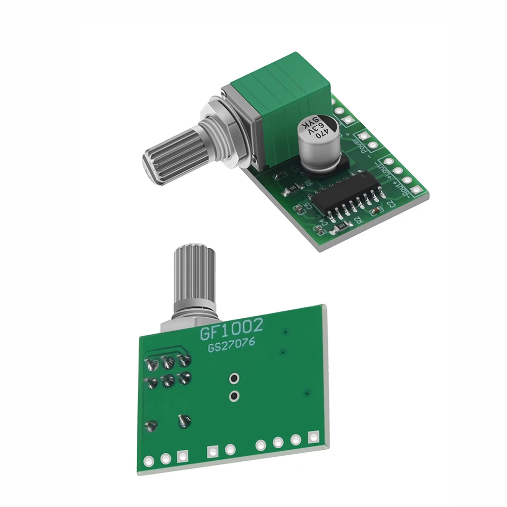 

Mini PAM8403 DC 5V 2 Channel USB Digital Audio Amplifier Board Module 2 * 3W Volume Control with Potentionmeter