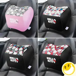 Рисунок «Hello Kitty» подушка-подголовник для шеи Поддержка подушки из искусственной кожи для офиса кресло, автомобильное сиденье и домашний