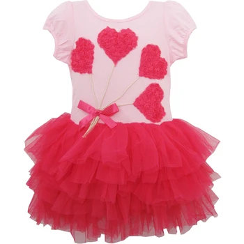 

Flower Girl Dress Heart Tutu Dance Pageant Party Christmas Gift Kids 2020 Summer Princess Wedding Dresses Children Clothes