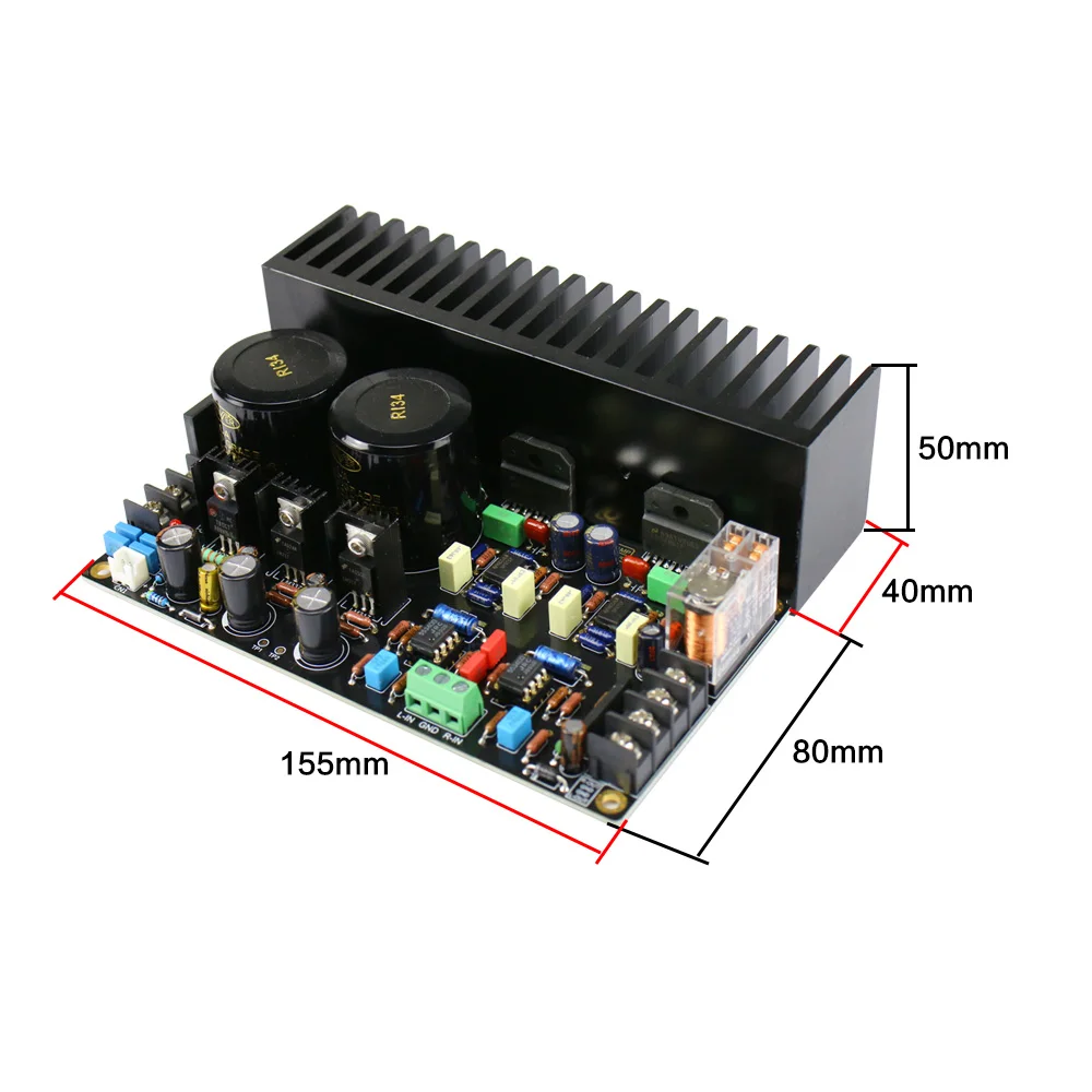 Звуковая плата усилителя GHXAMP LM3886 JRC5534DD Op Amp полный цепь сервопривода постоянного