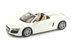 Maisto 1:24 Audi R8 Spyder Белый литья под давлением модели гоночный автомобиль Транспортное средство Новый в коробке