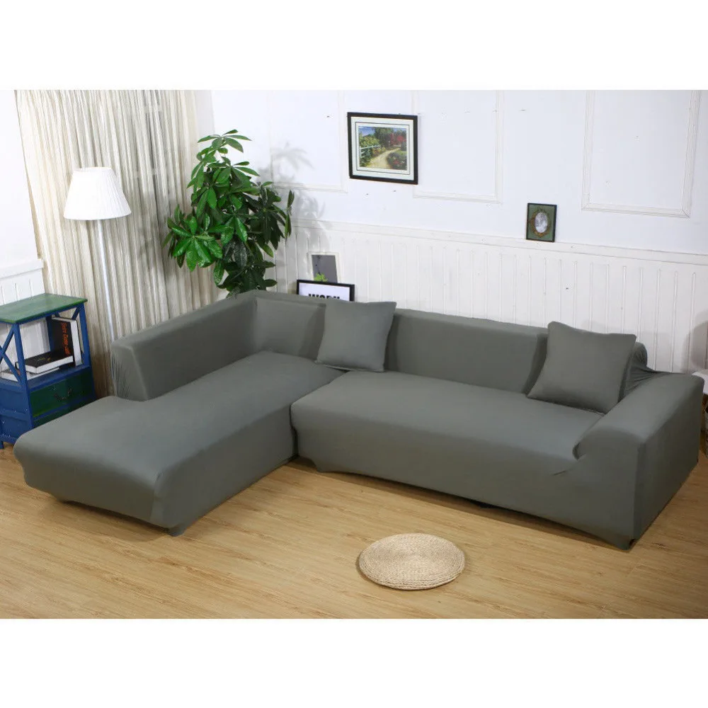 Slipcovers Home & Garden Stretch Elastic Fabric Sofa Cover Sectional