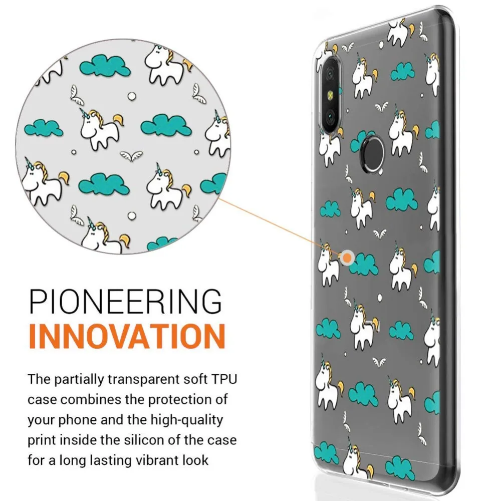 Redmi 6 Pro Patterned Soft Clear Silicone Case Cover For Xiaomi Mi A2 Lite Capa Slim Ultra Thin Coque Fundas sfor Xiaomi A2 Lite (3)