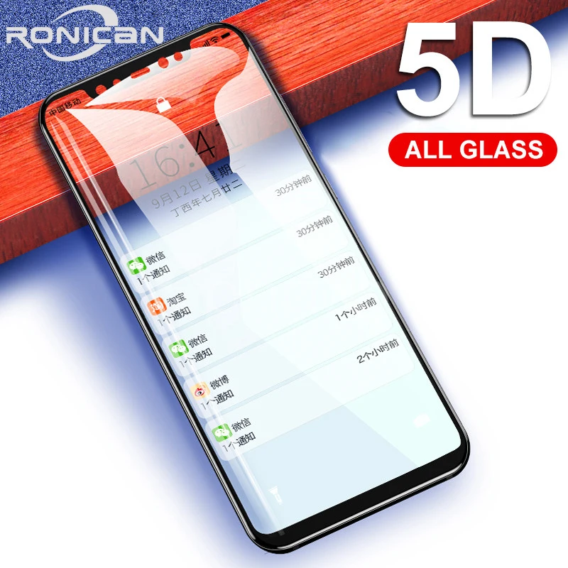 Закаленное стекло 5D с полным покрытием для Xiaomi Mi A1 A2 Lite Mix2s Mi8 SE F1 Защита экрана Redmi