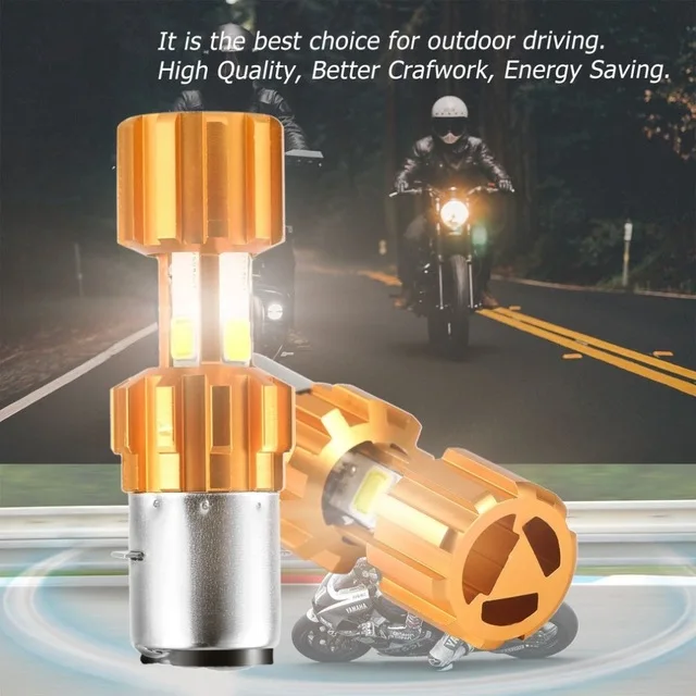 

New H4 P43t HS1 LED BA20D H6 Motorcycle Headlight Bulbs 1080Lm H/L Lamp Scooter Accessories Moto DRL Lights For Suzuki