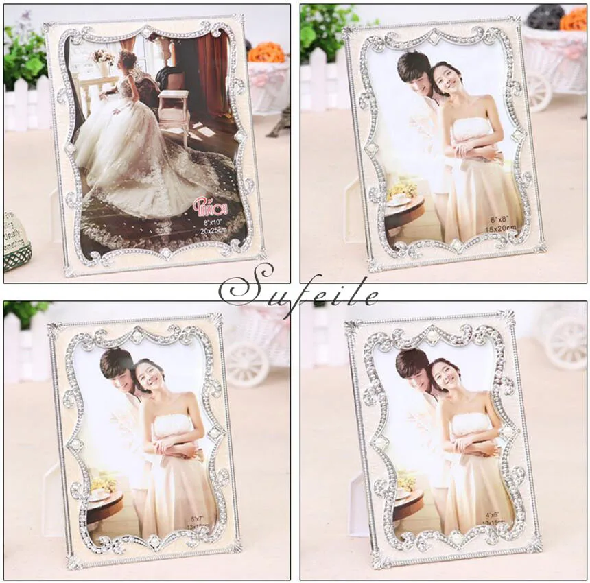 SUFEILE High-end fashion photo frame European wedding gift Picture frame 6inch & 7inch & 8inch photo put on the table D30