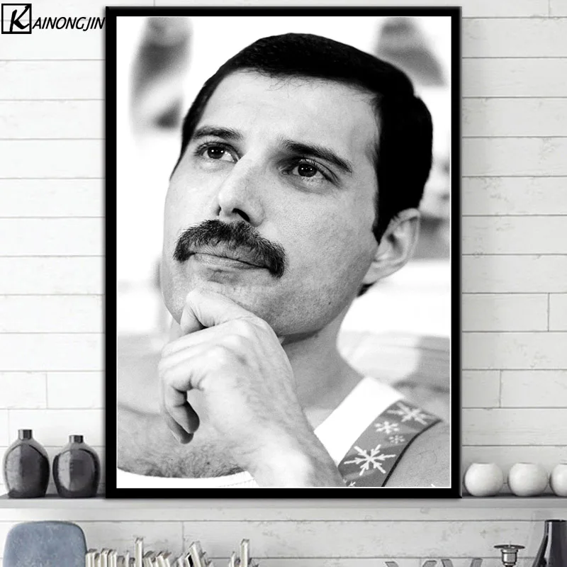 

New Freddie Mercury Musician Art Poster Bohemian Rhapsody Posters and Prints Wall Picture Canvas Painting Room Home Decoration