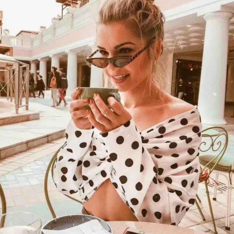 

La MaxPa Summer Tops For Women 2019 New Arrivals Hot Sale Fashion Vintage T-shirt Streetwear Wave Point Hipster Clothes