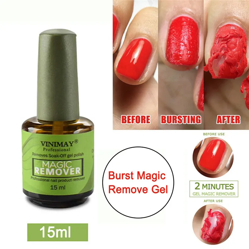 15 мл Burst Magic Remove УФ-гель для ногтей Magic Remover Soak off праймер для ногтей акриловый чистящий обезжириватель для лака для ногтей