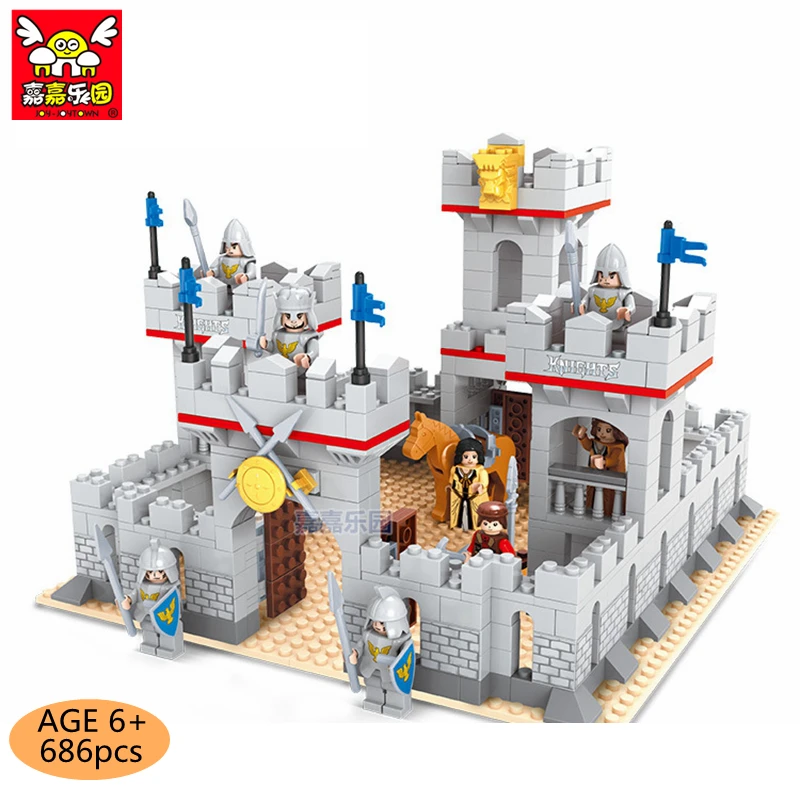 

686pcs Castle DIY Building Blocks set Model Compatible with Legoings Blocks kit Toys Educational Bulk Bricks Kids Christmas Gift