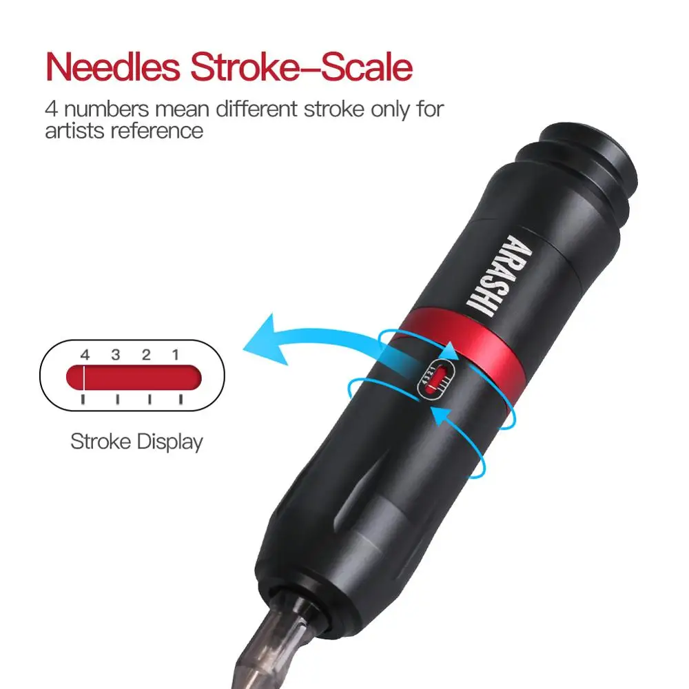 Мощная татуировочная ручка роторная татуировочная машина Черная точность RCA моторная татуировочная машина татуировщик боди-арт