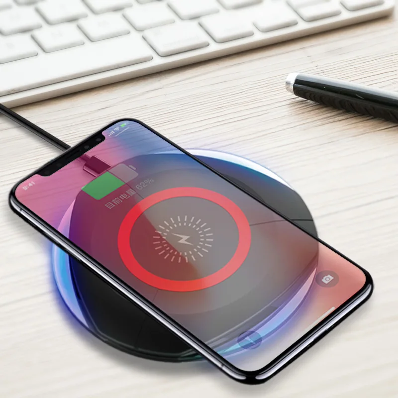 Интеллектуальное Беспроводное зарядное устройство 5 Вт для IPhone X Xs MAX XR 8 Plus