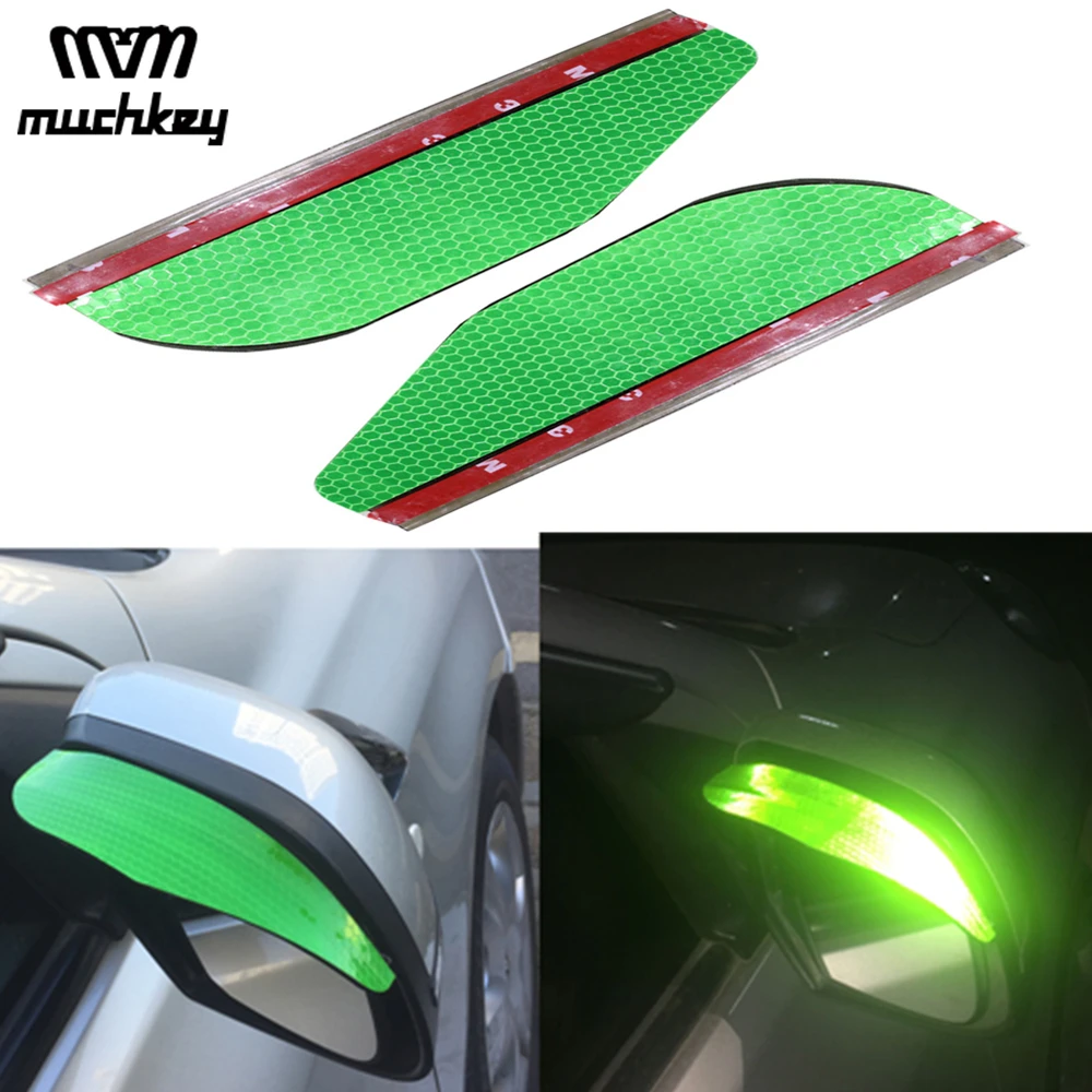 

Car Rear View Mirror Rain Eyebrow Waterproof Reflective Protector Cover Auto Mirror Rain Shield Shade Cover 2Pcs Car Accessories