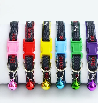 

Fashion Cowboy Bone Print Nylon Dog Collar Adjustable Pet Puppy Dogs Neck Strap Pet Supplies 20pcs/lot