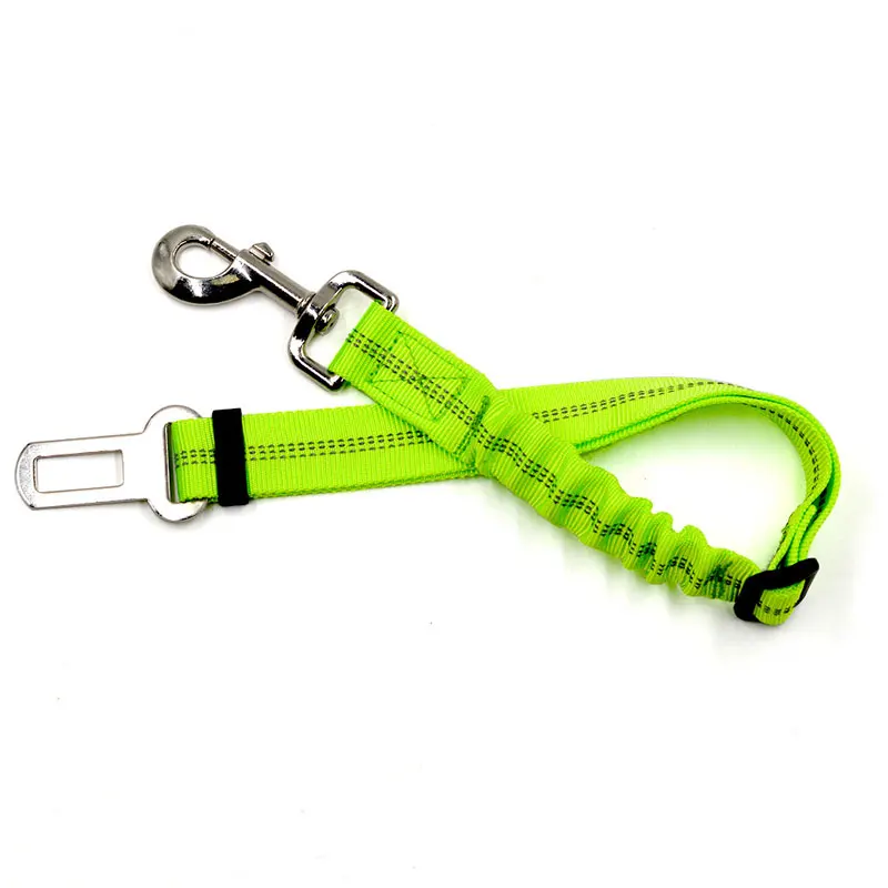 Adjustable Dog Seat Belt Reflective cat Car Seatbelt Harness Leads Elastic Rope for small pets