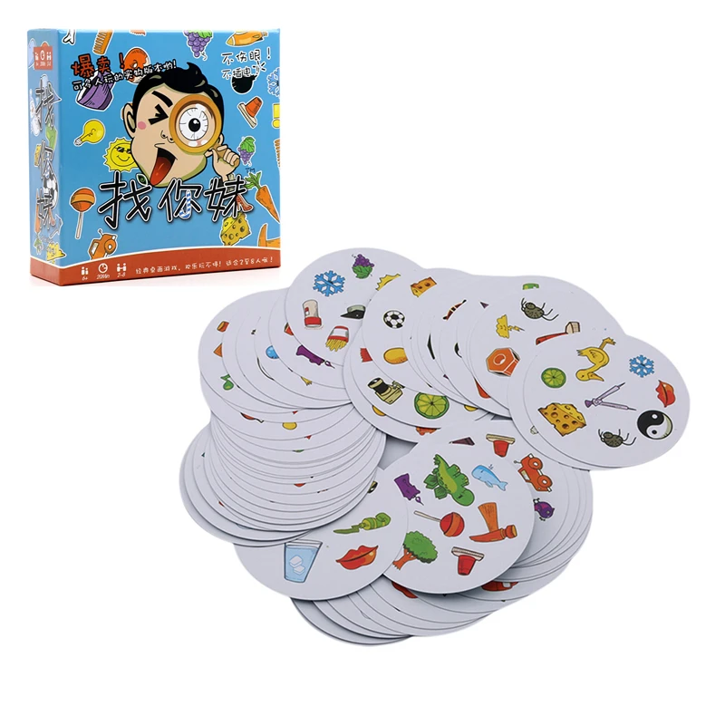 Spot It Dobble Find It Classical Card Game Board Games Focus On Training Family Party Paper Funny Toys for Kids Spot It Dobble Find It Classical Card Game Board Games Focus On Training Family Party Paper Funny Toys for Kids
