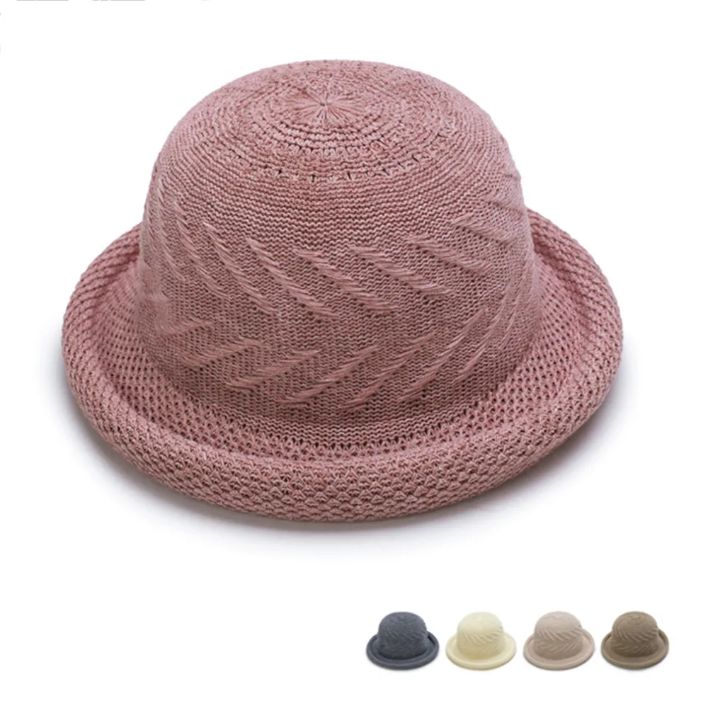 2017 New Fashion Women Spring Summer Round Hat Breathable Female Lady